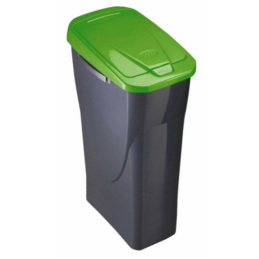 Recycling Papierkorb Mondex Ecobin grün mit Deckel 25 L