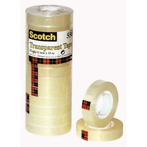 Klebeband Scotch Durchsichtig 12 Stücke 12 x 33 mm
