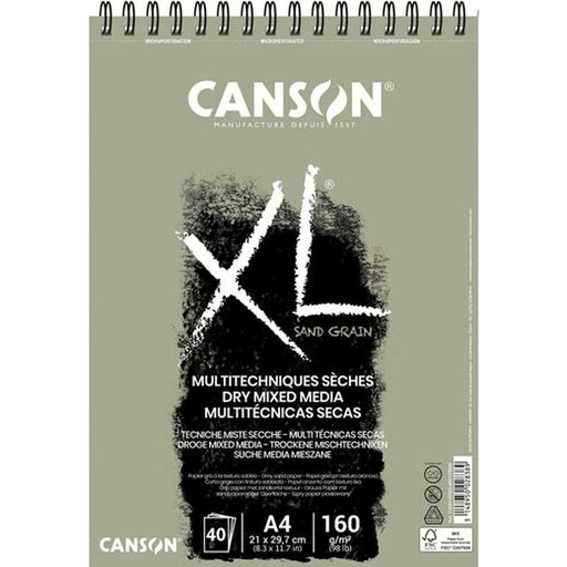 Zeichenblock Canson Touch XL Grau A4 210 x 297 mm