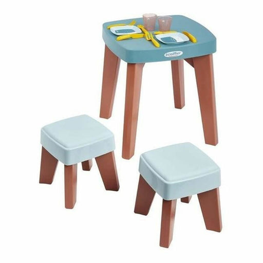 Tisch mit 2 Stühlen Ecoiffier Kunststoff Bunt (13 Stücke)