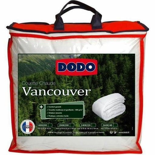 Bettdecke DODO Vancouver Weiß 400 g /m² 200 x 200 cm