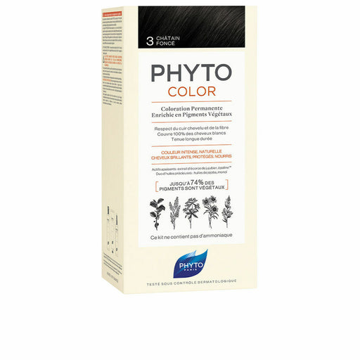 Dauerhafte Coloration PHYTO PhytoColor 3-castaño oscuro Ohne Ammoniak