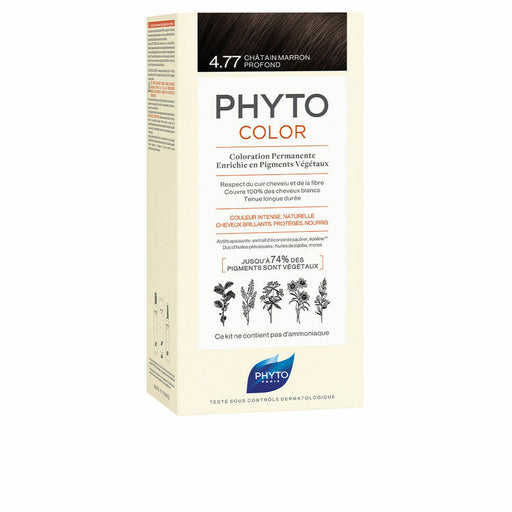 Dauerhafte Coloration PHYTO PhytoColor 4.77-castaño marrón intenso Ohne Ammoniak