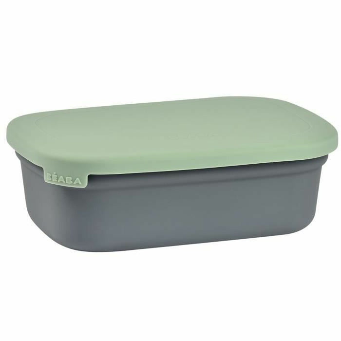 Rechteckige Lunchbox mit Deckel Béaba grün 540 ml