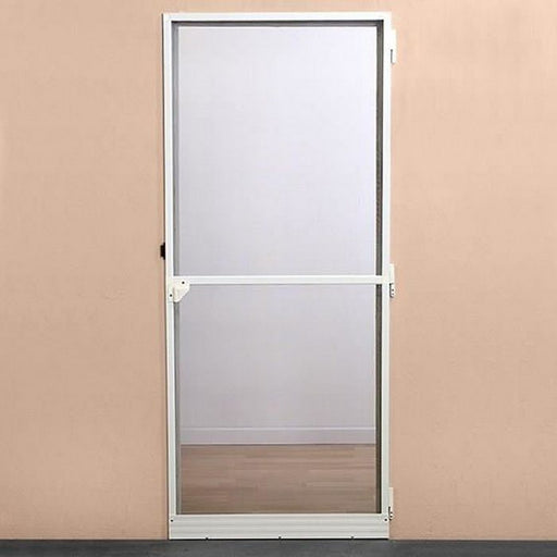 Moskitonetz Türen Fiberglas Aluminium Weiß (220 x 100 cm)