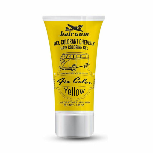 Auswaschbare Tönungen Hairgum Fix Color Gelb Fixiergel (30 ml)