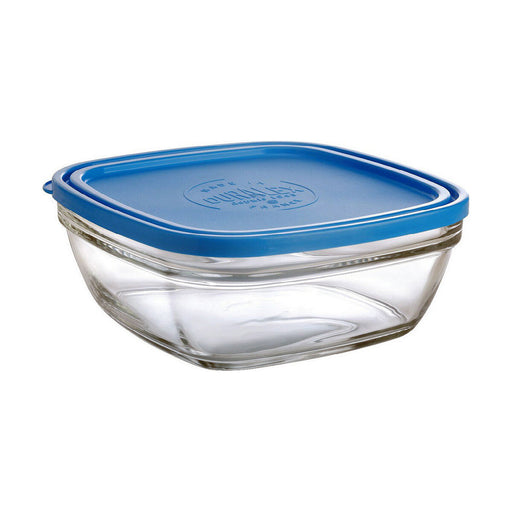 Lunchbox hermetisch Duralex Freshbox Blau karriert (2 L) (20 x 20 x 8 cm)
