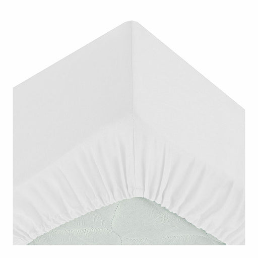 Spannbetttuch Atmosphera Weiß (90 x 190 cm)