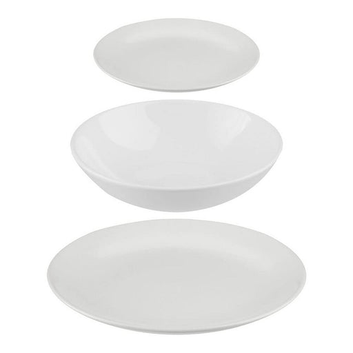 Geschirr Secret de Gourmet Weiß aus Keramik 18 Stücke