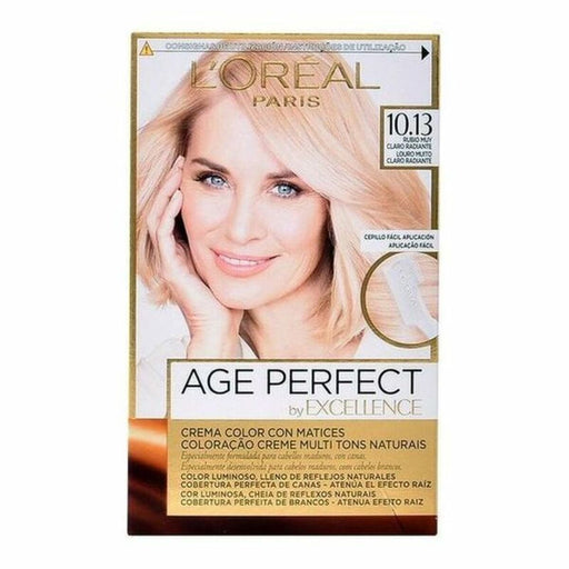 Antiaging Dauerfärbung Excellence Age Perfect L'Oreal Make Up Excellence Age Perfect Nº 9.0-rubio muy claro (1 Stück)