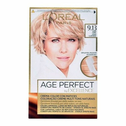 Antiaging Dauerfärbung Excellence Age Perfect L'Oreal Make Up Excellence Age Perfect Nº 9.0-rubio muy claro Nº 8.0-rubio claro (