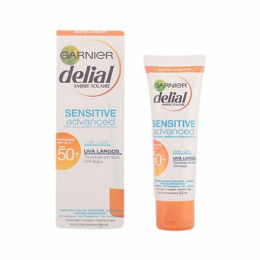 Sonnenschutzcreme für das Gesicht Sensitive Delial SPF 50+ (50 ml) (Unisex) (50 ml)