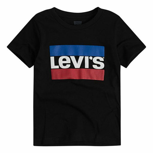 Herren Kurzarm-T-Shirt Levi's Logo Jr  Schwarz