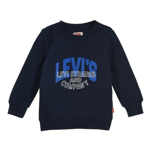 Kinder-Sweatshirt Levi's TWO TONE PRINT Marineblau
