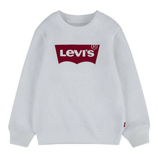 Kinder-Sweatshirt Levi's Batwing Crewneck Weiß