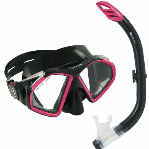 Taucherbrille mit Schnorchel Aqua Lung Sport Hawkeye Schwarz Grau
