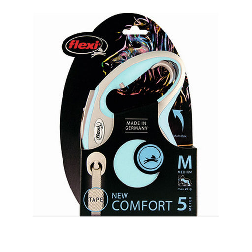 Hundeleine Flexi New Comfort M Blau (5 m)