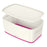 Aufbewahrungsbox Leitz MyBox WOW mit Deckel Pink klein Weiß ABS 31,8 x 12,8 x 19,1 cm