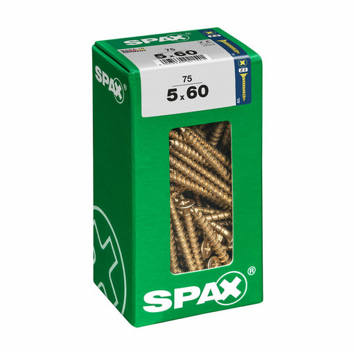Schraubenkasten SPAX Holzschraube Flacher Kopf (5 x 60 mm) (5,0 x 60 mm)