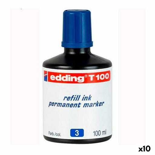 Nachfüllungstinte Edding T100 Permanent 100 ml (10 Stück)