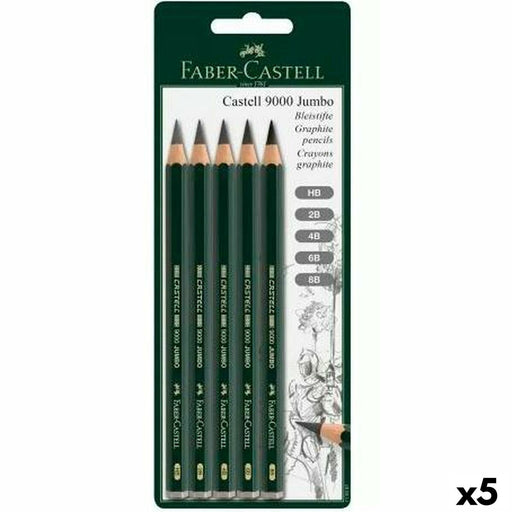 Bleistifte Set Faber-Castell Sechseckig 2B 4B 6B 8B (5 Stück)