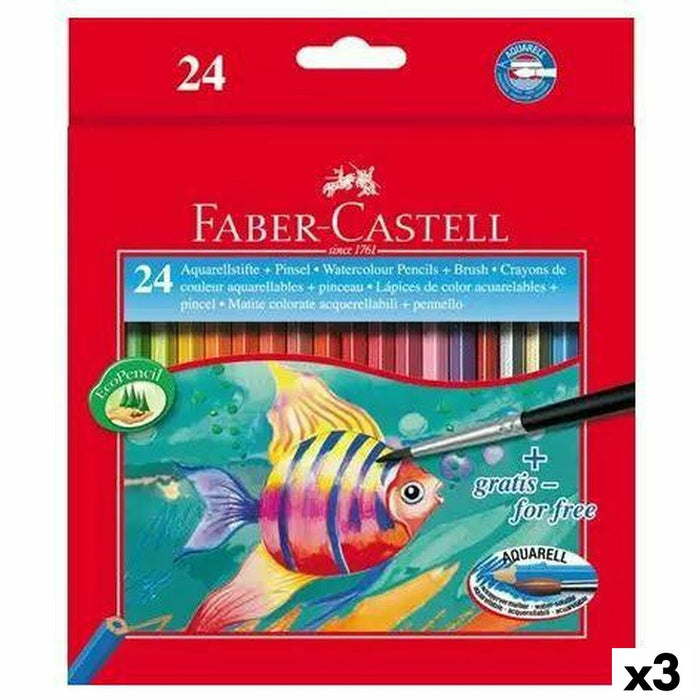 Aquarellstifte Faber-Castell Bunt 3 Stücke
