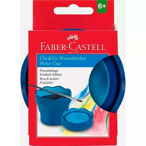 Trinkglas Faber-Castell Clic & Go Biegsam Blau 6 Stücke