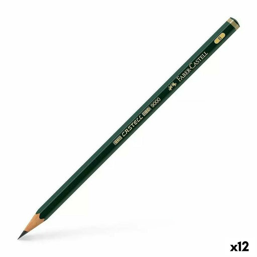 Bleistift Faber-Castell 9000 Ökologisch Sechseckig B (12 Stück)
