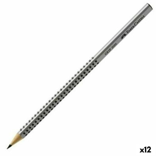 Bleistift Faber-Castell Grip 2001 Ökologisch Grau HB (12 Stück)