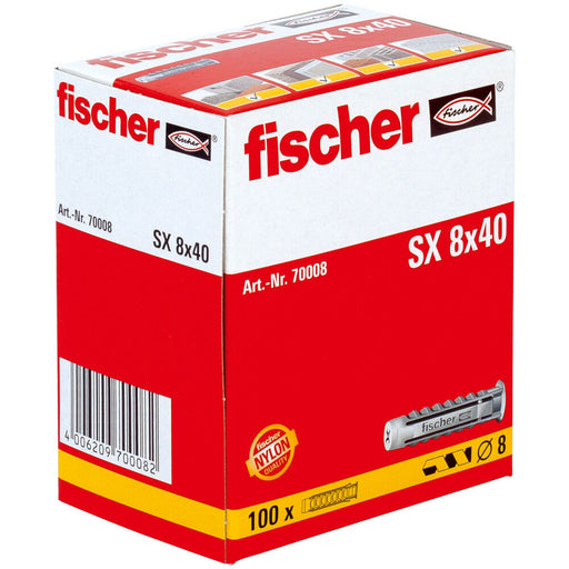 Stollen Fischer SX 70008 Nylon 8 x 40 mm (100 Stück)