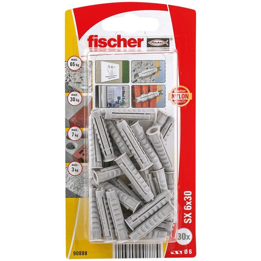 Stollen Fischer SX 90888 Nylon 6 x 30 mm (30 Stück)