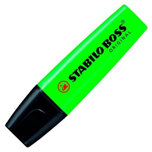 Textmarker Stabilo Boss grün Schwarz/Grün 10 Stücke (10 Stück) (1 Stück)