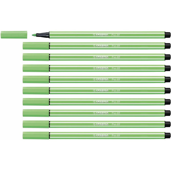 Filzstifte Stabilo Pen 68 Smaragdgrün (10 Stücke)