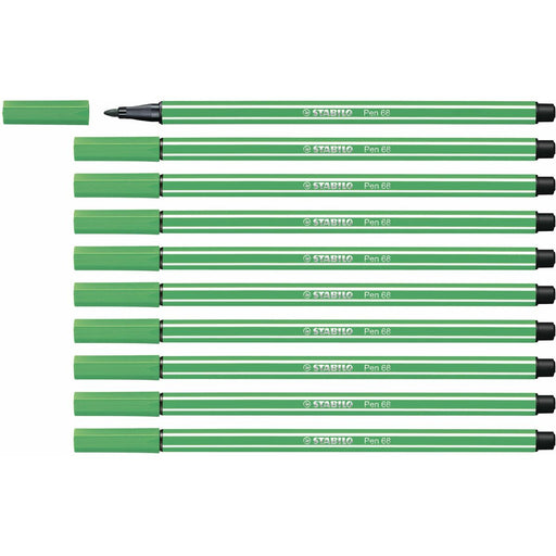 Filzstifte Stabilo Pen 68 grün (10 Stücke)