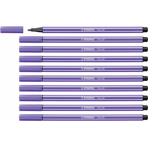 Filzstifte Stabilo Pen 68 Violett (10 Stücke)
