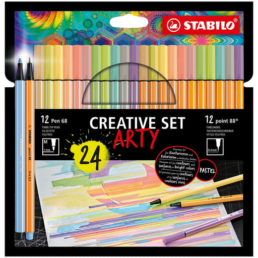 Marker-Set Stabilo Point 88 & Pen 68 Creative Arty Bunt