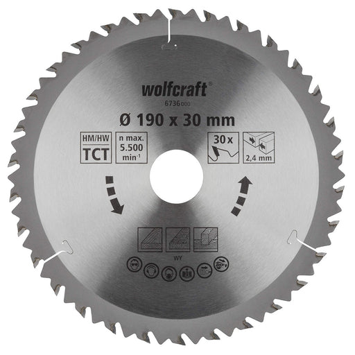 Trennscheibe Wolfcraft 6736000 Ø190 X 2,4 mm