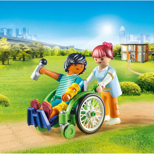 Playset Playmobil City Life Patient in Wheelchair 20 Stücke