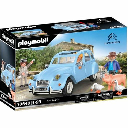 Spielset Fahrzeuge Playmobil Citroen 2CV 70646 Auto Blau 57 Stücke