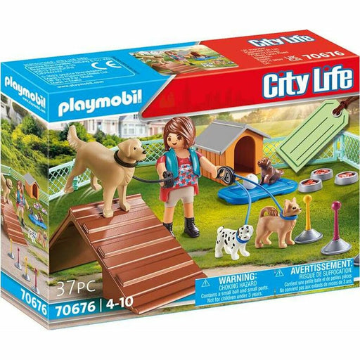 Playset Playmobil City Life Hund Ausbildung 70676 (37 pcs)