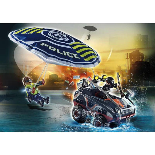 Playset Playmobil City Action Police Parachute with Amphibious Vehicle 70781 (50 pcs)
