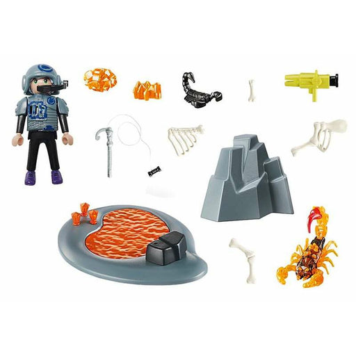 Playset Playmobil Dino Rise Starter Pack Fighting the Fire Scorpion 70909