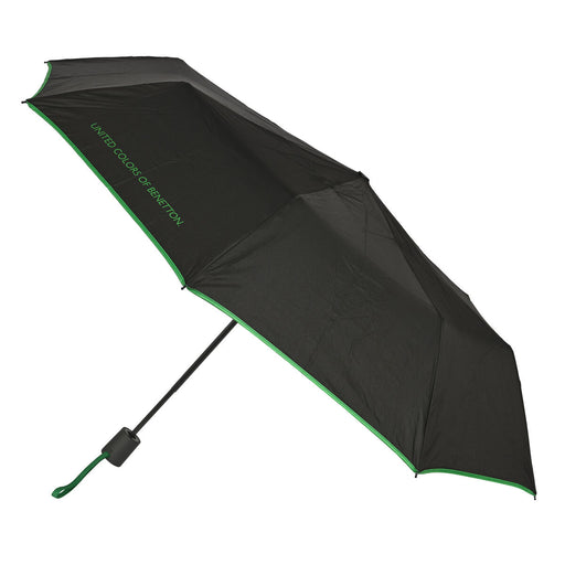 Faltbarer Regenschirm Benetton Schwarz (Ø 93 cm)