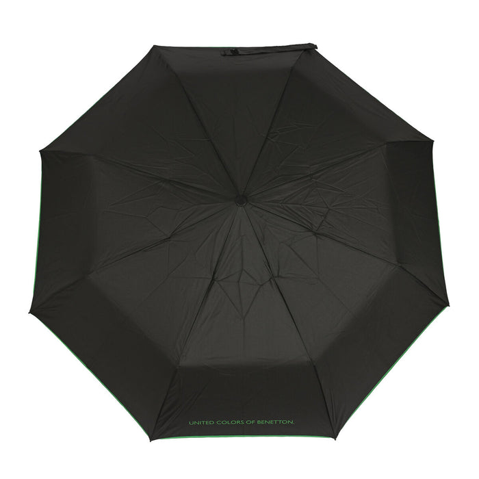 Faltbarer Regenschirm Benetton Schwarz (Ø 93 cm)