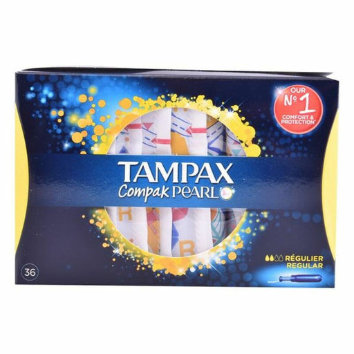 Pack Tampons Pearl Regular Tampax Tampax Pearl Compak (36 uds) 36 Stück