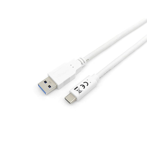USB A zu USB-C-Kabel Equip 128363 Weiß 1 m