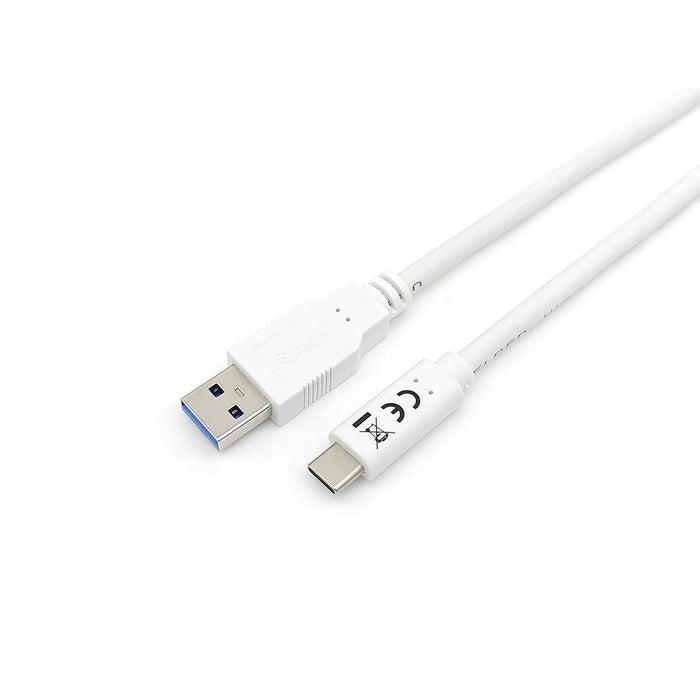 USB A zu USB-C-Kabel Equip 128363 Weiß 1 m