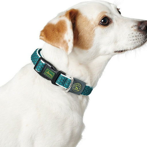 Hundehalsband Hunter Basic Thema Neongrün M (33-50 cm)