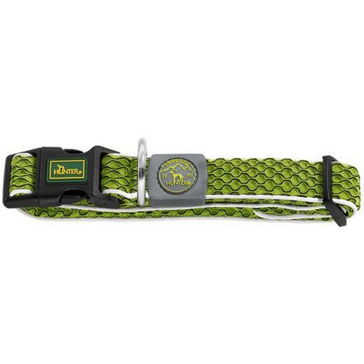 Hundehalsband Hunter Vario Plus Fäden L Neongrün (40-60 cm)