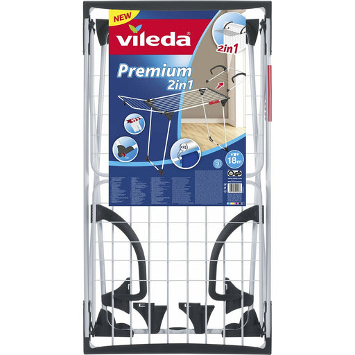 Wäscheständer Vileda Premium 2-in-1 Grau Stahl (180 x 91 x 57 cm)